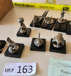 b163- Pewter Hood Ornaments of American Cars. Franklin Mint - Image 3