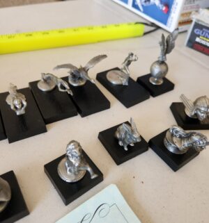 b163- Pewter Hood Ornaments of American Cars. Franklin Mint - Image 4