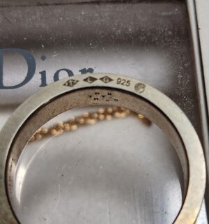 b275- Gucci Sterling Ring, Christian Dior Set, Swarovski Pendant, Sterling Ring - Image 6