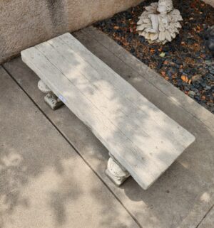 d4- Front Cement Bench. 3 Pieces. Great Shape - Image 3