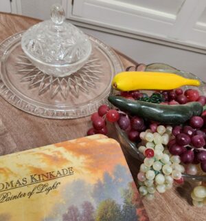 d15- Kinkade placemats, other items on table - Image 3