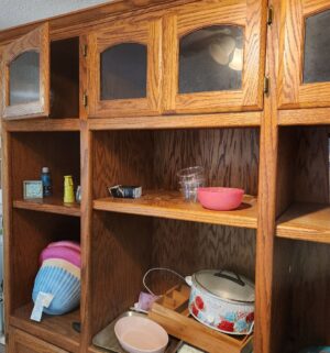 c20- Very Large Oak Wall Unit. Truck or trailer needed to haul. Bring your help! - Image 3