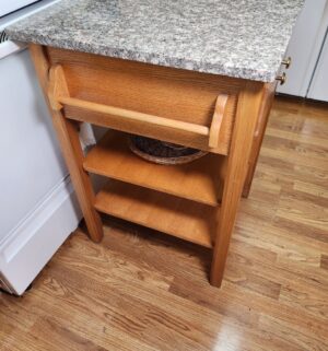 d24- Granite Top Kitchen Island. Great Shape - Image 3