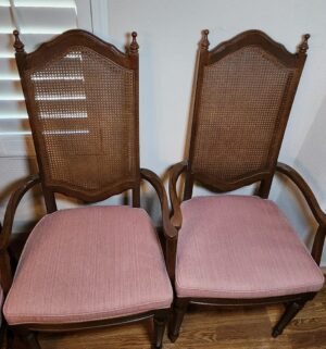 d48- Set of 6 Cane Back Chairs - Image 3