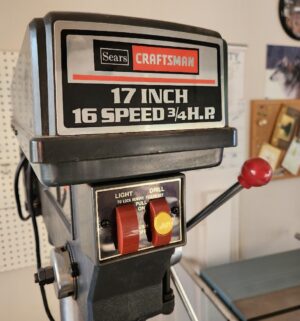 d376- Craftsman 17 inch 16 speed drill press. Fully tested/works - Image 3