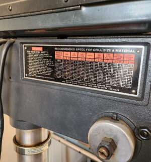 d376- Craftsman 17 inch 16 speed drill press. Fully tested/works - Image 5