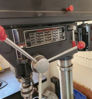 d376- Craftsman 17 inch 16 speed drill press. Fully tested/works - Image 7