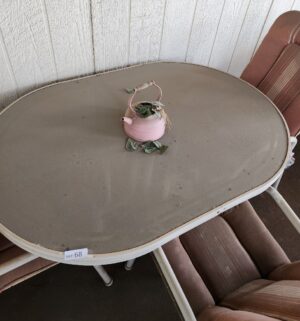 pa68- 4 Chair Glass Top patio table set - Image 4