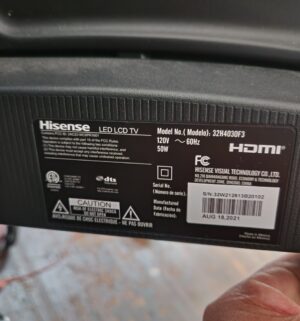 pb50- Hisense Roku 32 inch smart tv. No remote. Works perfect - Image 4