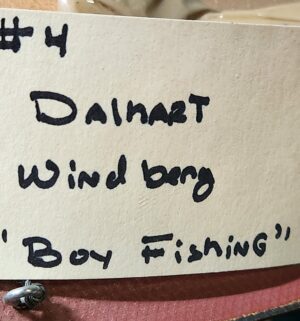 pc4- Dalhart Windberg Oil Painting. Boy Fishing at night - Image 3