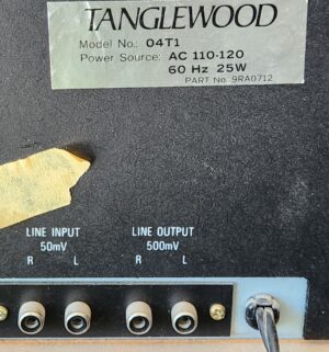 g25- Tanglewood Model No: 04T1. Powers On - Image 5