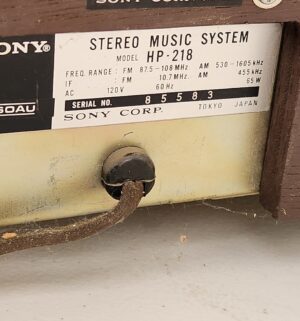 g26- Sony Stereo Music System HP-218. Powers On - Image 7