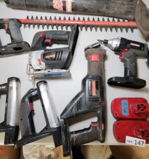 g147- HUGE Collection of Craftsman 19.2V Power Tools. All work. Charger + 2 good Batteries - Image 6