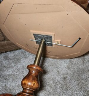 k278- Vintage Adjustable height game table. Great shape - Image 4
