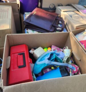 m95- MASSIVE RESELLER LOT. 30+ boxes of household items, Buyer load & Take All. No Tables - Image 9