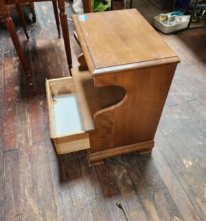 n155- Cal Shops Maple Night Stand - Image 3