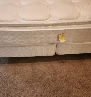 o117- King Bed & Boxspring. 76x80. not 72 - Image 3