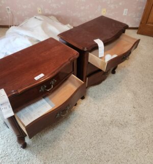 p1- Pair of Bassett Night Stands. Great Shape - Image 3