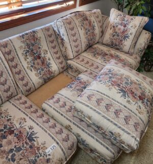 p125- Vintage Long Sofa - Image 3