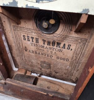 p187- Antique Seth Thomas, Thomaston Clock, AS IS - Image 4