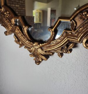 q56- Mid Century Triple Wall Mirror - Image 3