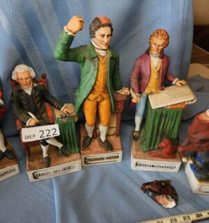 r222- Founding Fathers Porcelain Decanters by McCormick Distilling - Image 3