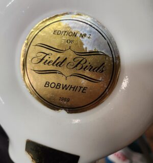 x68- Bob White Milk Glass Whiskey Decanters. - Image 3