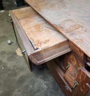 x99- Antique Buffet. Lion head front - Image 4