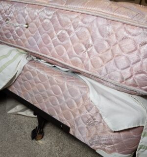 y42- Cal King Mattress w/ Frame - Image 3