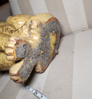 y272- Vintage Lion Statue - Image 4