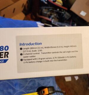 po1308- Voyager 280 RC Sailbaot. Complete in box - Image 3