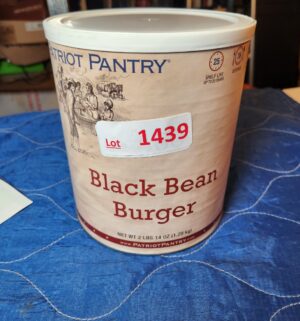 po1439- black bean burger - Image 1