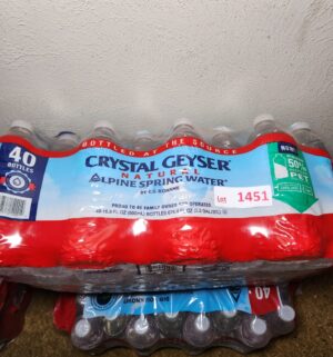 po1451- Crystal Geyser. 40 Bottles. Sealed Case. EXP 02/2025 - Image 1