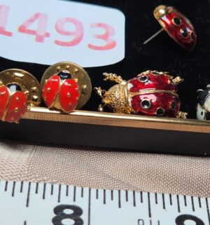 po1493- Collection of lady bug pins - Image 3