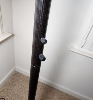 f6- Glass Shade Floor Lamp. Excellent Condition - Image 4