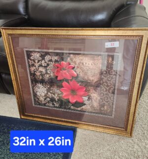f22- Framed Floral Print
