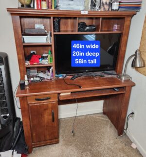 f42- Computer Desk. 2nd Floor. No Contents