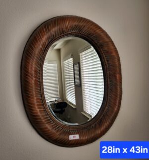 f49- Stunning Oval Mirror