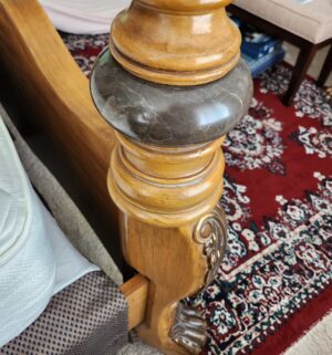 f53- Easter King Poster Bed Frame Only. Beautiful Condition. 2nd Floor. - Image 8