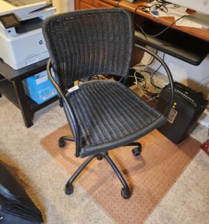 f57- Wicker Office Chair