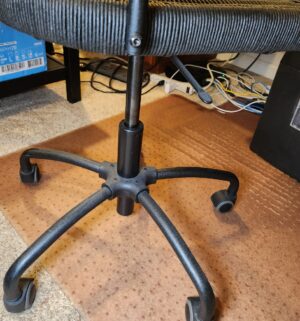 f57- Wicker Office Chair - Image 3