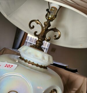 p107- Mid Century Lamp - Image 3