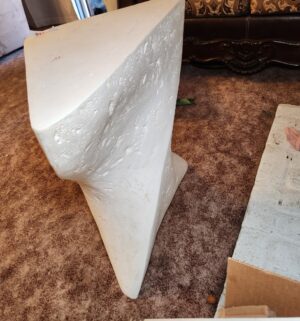 p128- Postmodern Plaster Pedestal - Image 3