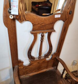 p133- Vintage Hall Tree w/ Storage - Image 3