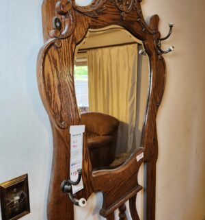 p133- Vintage Hall Tree w/ Storage - Image 5