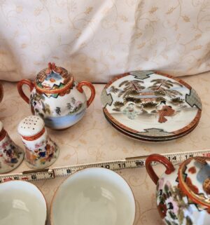 o102- Japanese Satsuma Tea Set - Image 3