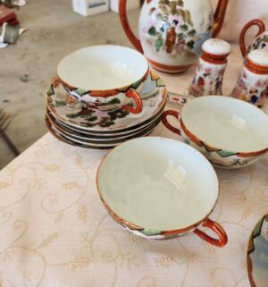 o102- Japanese Satsuma Tea Set - Image 4