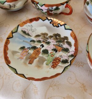 o102- Japanese Satsuma Tea Set - Image 6