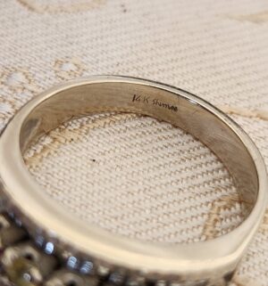 o205- 14kt white gold ring - Image 3