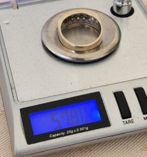 o205- 14kt white gold ring - Image 5